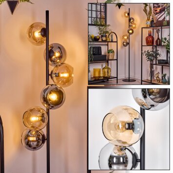 Koyoto Staande lamp Amber, Rookkleurig, 6-lichts Koyoto Staande lamp Amber, Rookkleurig, 6-lichts