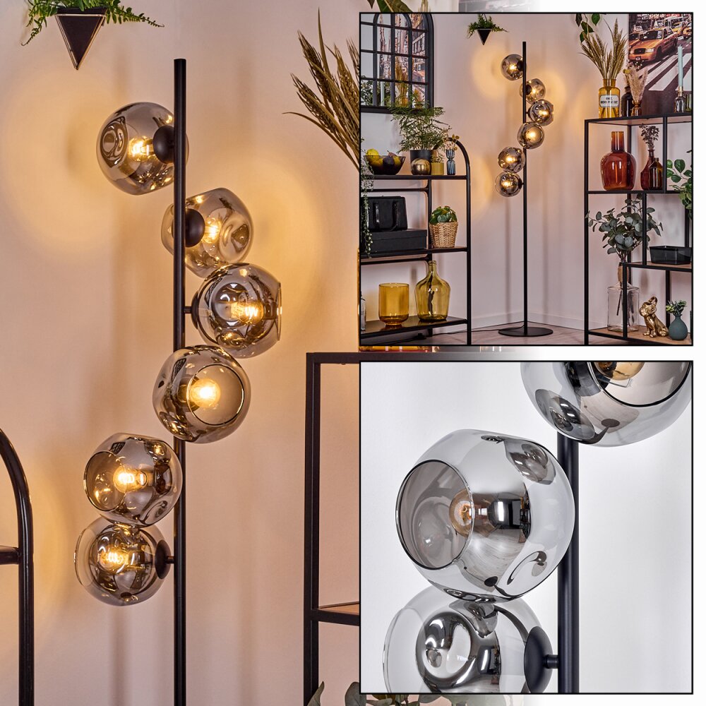 Ripoll Staande lamp Rookkleurig, 6-lichts main product photo