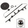Ripoll Staande lamp Chroom, Rookkleurig, 6-lichts