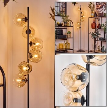 Ripoll Staande lamp Amber, Duidelijk, 6-lichts