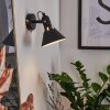 Upiano Muurlamp Chroom, Zwart, 1-licht