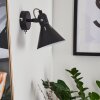 Upiano Muurlamp Chroom, Zwart, 1-licht