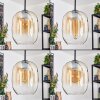 Apedo Hanglamp, Hanglamp Amber, Duidelijk, 4-lichts