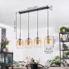 Apedo Hanglamp, Hanglamp Amber, Duidelijk, 4-lichts