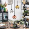 Ripoll Hanglamp, Kogellampje, Hanglamp Goud, Duidelijk, Koperkleurig, Rookkleurig, 3-lichts