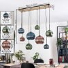Koyoto Hanglamp, Kogellampje, Hanglamp Natuurlijke kleuren, Zwart, 8-lichts