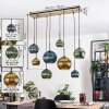 Koyoto Hanglamp, Kogellampje, Hanglamp Natuurlijke kleuren, Zwart, 8-lichts