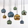 Koyoto Hanglamp, Kogellampje, Hanglamp Natuurlijke kleuren, Zwart, 8-lichts