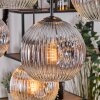 Koyoto Hanglamp, Kogellampje, Hanglamp Natuurlijke kleuren, Zwart, 8-lichts
