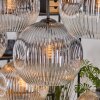 Koyoto Hanglamp, Kogellampje, Hanglamp Natuurlijke kleuren, Zwart, 8-lichts