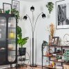 Bassagoda Staande lamp Zwart, 3-lichts
