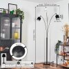 Bassagoda Staande lamp Zwart, 3-lichts