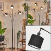 Bassagoda Staande lamp Chroom, Zwart, 3-lichts