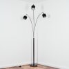 Bassagoda Staande lamp Chroom, Zwart, 3-lichts