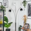 Bassagoda Staande lamp Chroom, Zwart, 3-lichts