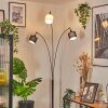 Bassagoda Staande lamp Chroom, Zwart, 3-lichts