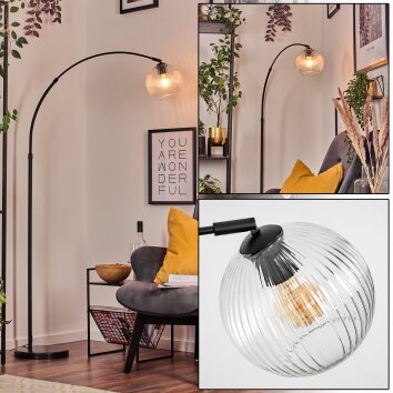 Koyoto Staande lamp Zwart, 1-licht