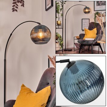 Koyoto Staande lamp, Booglampen Zwart, 1-licht