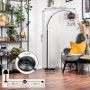 Koyoto Staande lamp, Booglampen Zwart, 1-licht