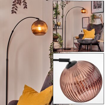 Koyoto Staande lamp Zwart, 1-licht