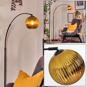 Koyoto Staande lamp, Booglampen Zwart, 1-licht