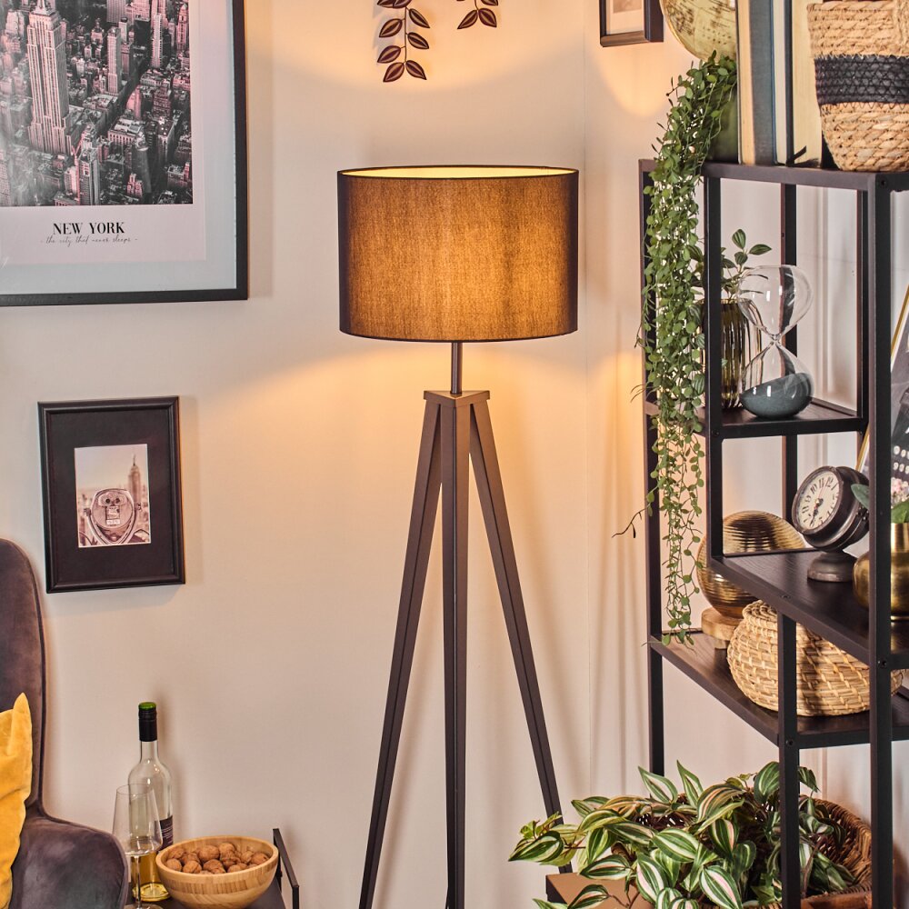 Soungou Staande lamp Zwart, 1-licht