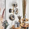 Koyoto Kogellampje, Wandlamp Goud, Zwart, 3-lichts
