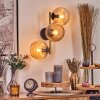 Koyoto Kogellampje, Wandlamp Goud, Zwart, 3-lichts