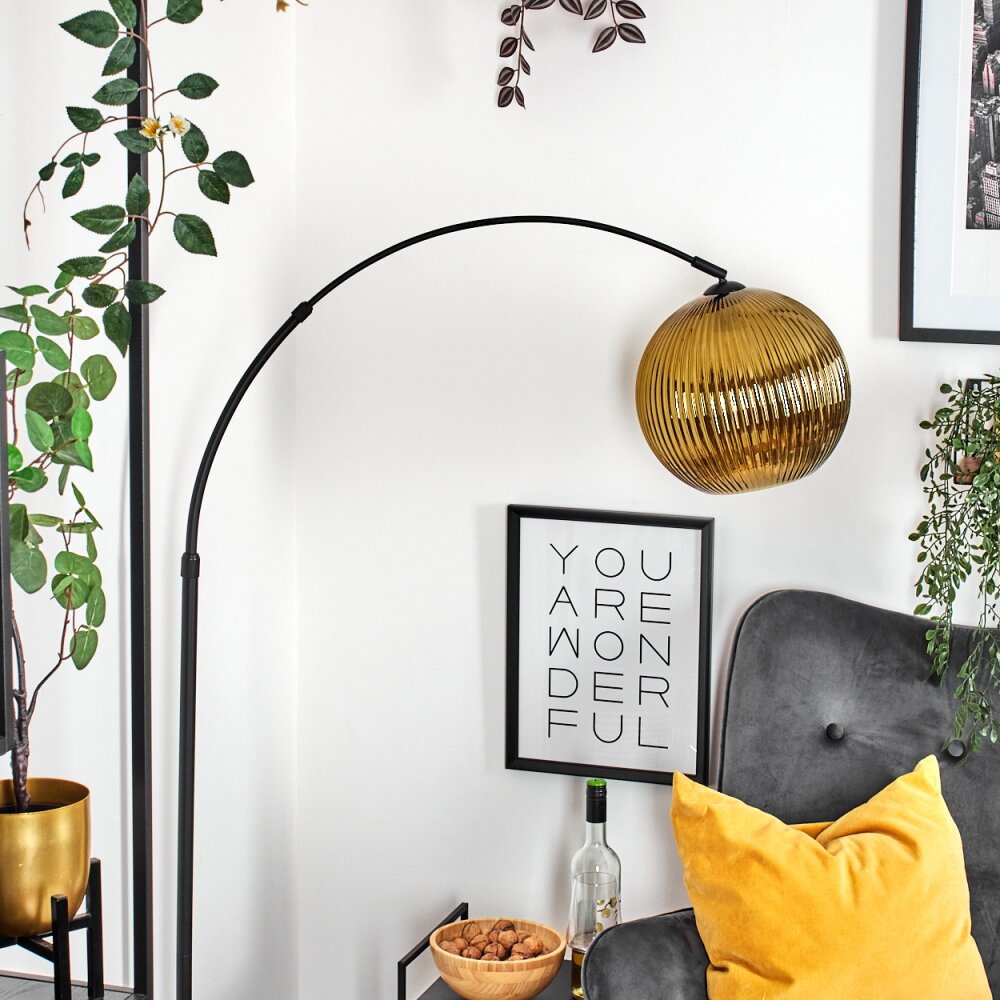 Koyoto Staande lamp Zwart, 1-licht