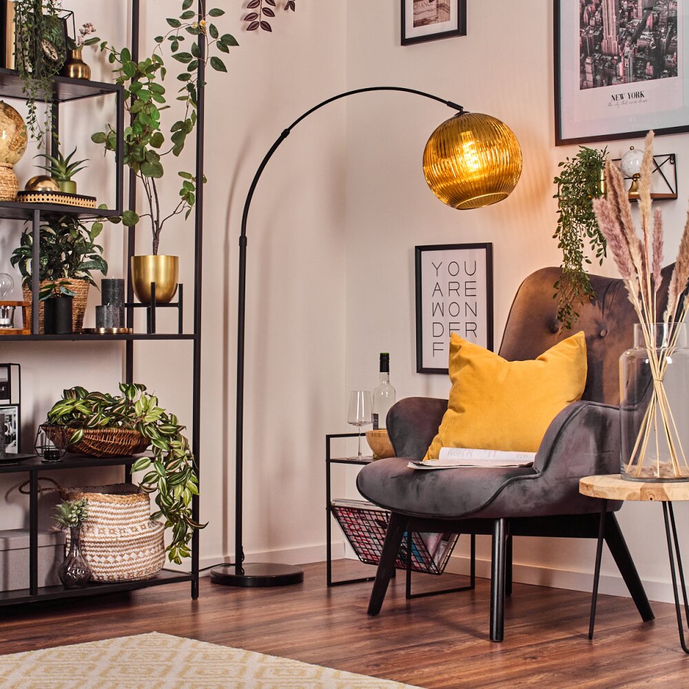 Koyoto Staande lamp Zwart, 1-licht