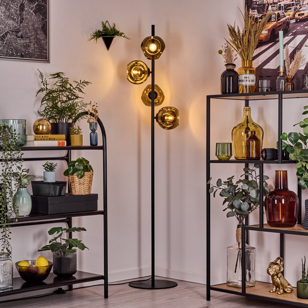 Ripoll Staande lamp Goud, 4-lichts
