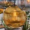 Koyoto Hanglamp, Kogellampje, Hanglamp Natuurlijke kleuren, Zwart, 8-lichts