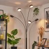 Nikkala Staande lamp Chroom, Zwart, 5-lichts