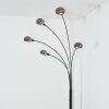 Nikkala Staande lamp Chroom, Zwart, 5-lichts