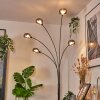 Nikkala Staande lamp Chroom, Zwart, 5-lichts