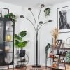 Nikkala Staande lamp Chroom, Zwart, 5-lichts