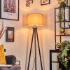 Soungou Staande lamp Chroom, Zwart, 1-licht
