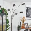 Nikkala Staande lamp Chroom, Zwart, 5-lichts