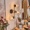 Koyoto Kogellampje, Wandlamp Goud, Zwart, 3-lichts