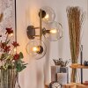 Koyoto Kogellampje, Wandlamp Goud, Zwart, 3-lichts