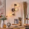 Koyoto Kogellampje, Wandlamp Goud, Zwart, 3-lichts