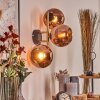 Koyoto Kogellampje, Wandlamp Goud, Zwart, 3-lichts