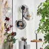 Koyoto Kogellampje, Wandlamp Duidelijk, Rookkleurig, 3-lichts