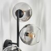 Koyoto Kogellampje, Wandlamp Duidelijk, Rookkleurig, 3-lichts