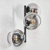Koyoto Kogellampje, Wandlamp Duidelijk, Rookkleurig, 3-lichts