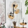 Koyoto Kogellampje, Wandlamp Amber, 3-lichts