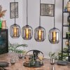 Apedo Hanglamp, Kogellampje, Hanglamp Rookkleurig, 4-lichts