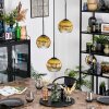 Koyoto Hanglamp, Kogellampje, Cluster hanglamp 30 cm Goud, Duidelijk, 3-lichts