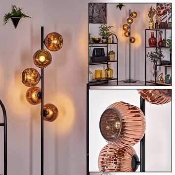 Ripoll Staande lamp Koperkleurig, 5-lichts