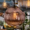 Koyoto Hanglamp, Kogellampje, Hanglamp Natuurlijke kleuren, Zwart, 8-lichts